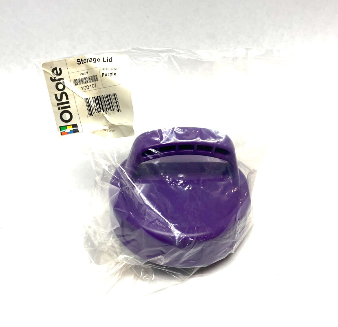 100107 | Oilsafe Spill-Proof Storage Lid, Purple - New - Maverick Industrial Sales