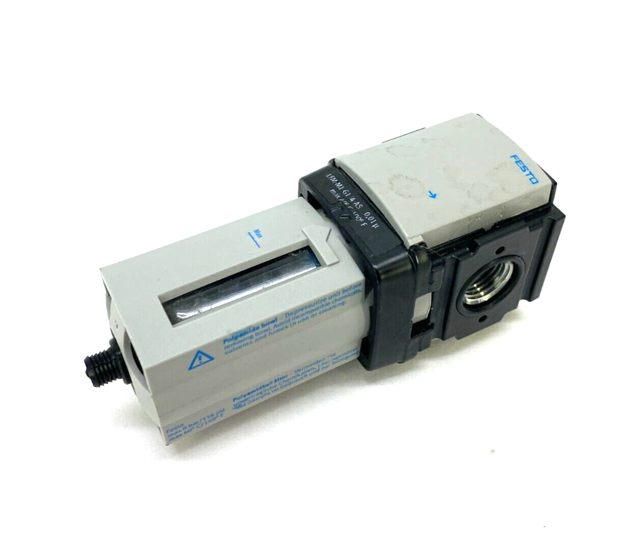 Festo LFM-M1-G1/4-AS Pneumatic Micro/Fine Filter 183770 - Maverick Industrial Sales