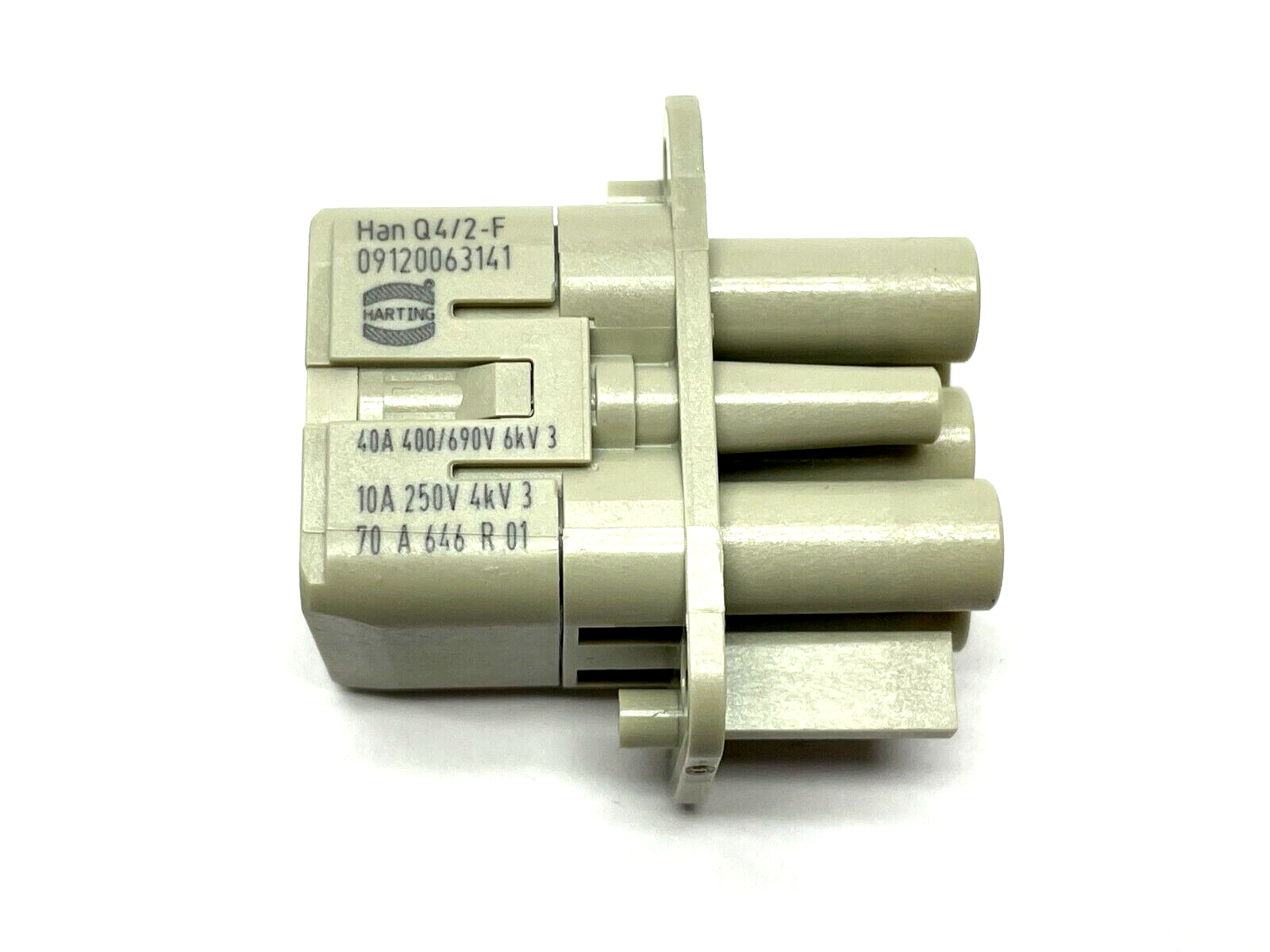 Harting Han Q 4/2 F-c Heavy Duty Power Connector 09 12 006 3141 LOT OF 8 - Maverick Industrial Sales
