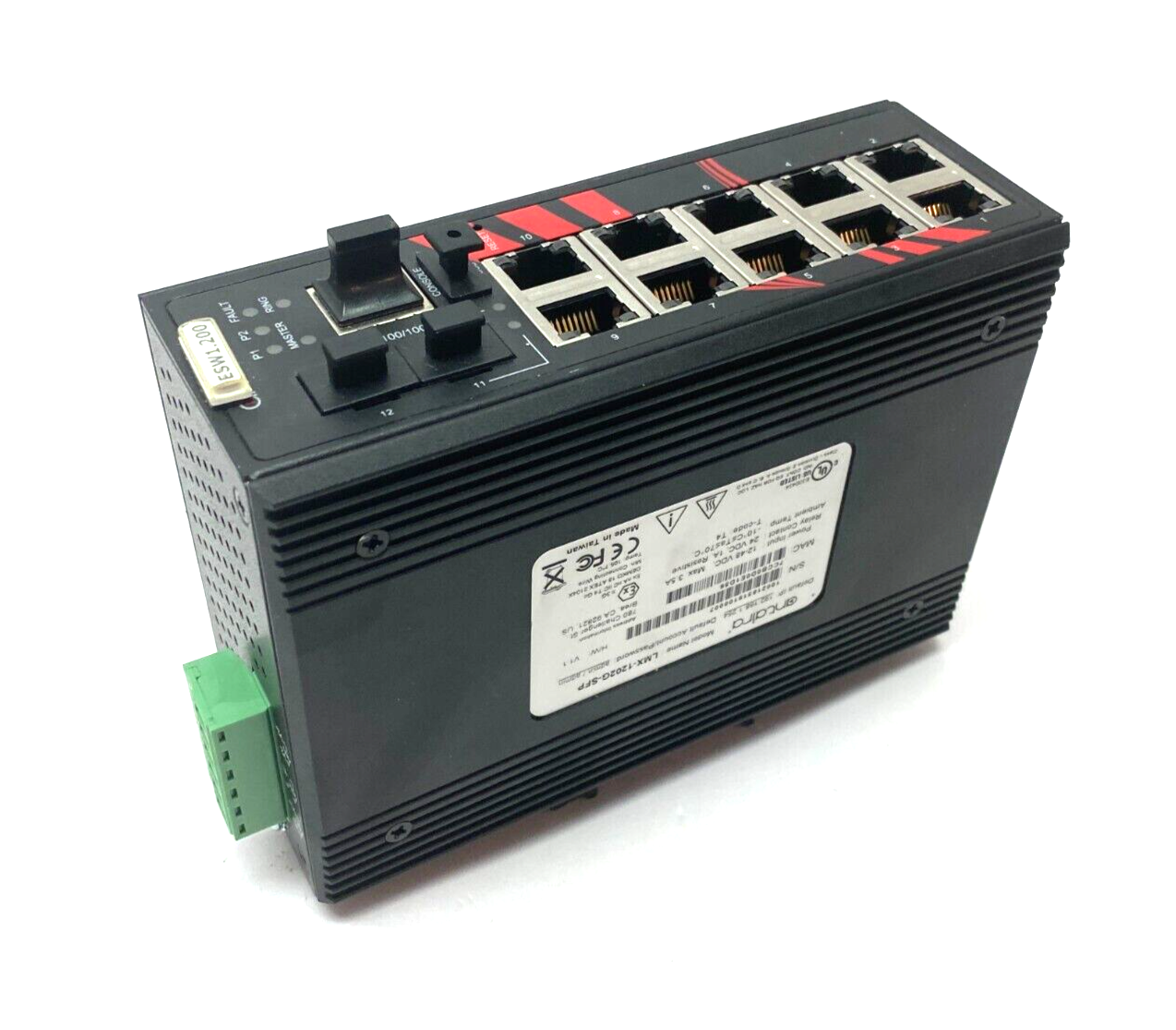 Antaira LMX-1202G-SFP Gigabit Light Layer 3 Managed Ethernet Switch 12-Port - Maverick Industrial Sales