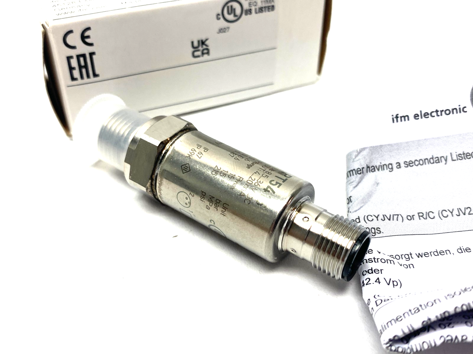 Ifm PT5415 Pressure Transmitter PT-006-SEG14-A-ZVG/US/ /W - Maverick Industrial Sales