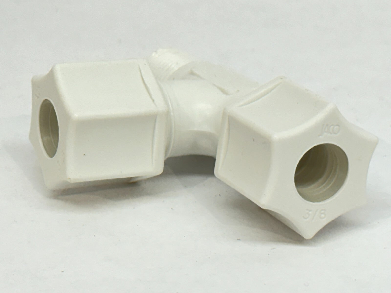 JACO 75-6-4-P-PG Polypropylene Male Run Tee 3/8 OD Tube x 1/4 MPT LOT OF 10 - Maverick Industrial Sales