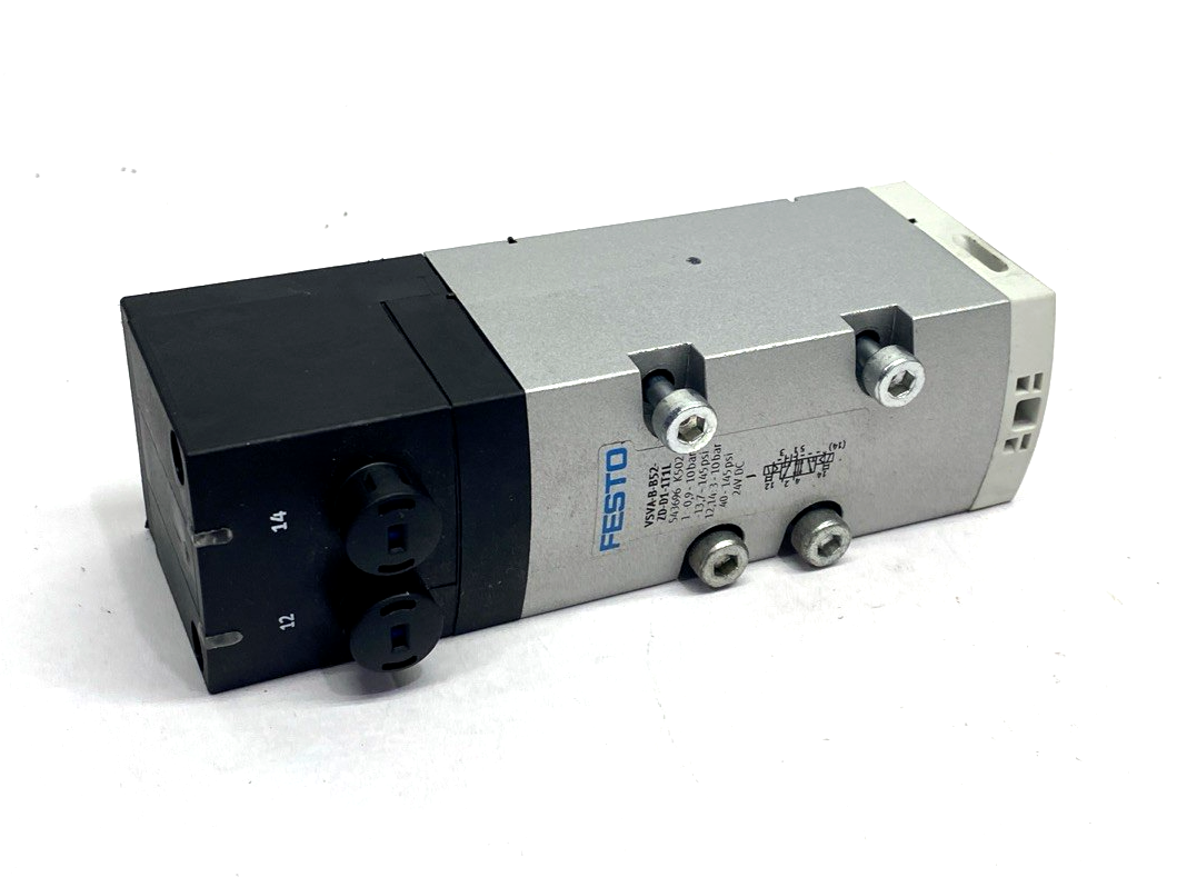 VSVA-B-B52-ZD-D1-1T1L | Festo Air Solenoid Valve 5/2 Bistable, 543696 - Used - Maverick Industrial Sales