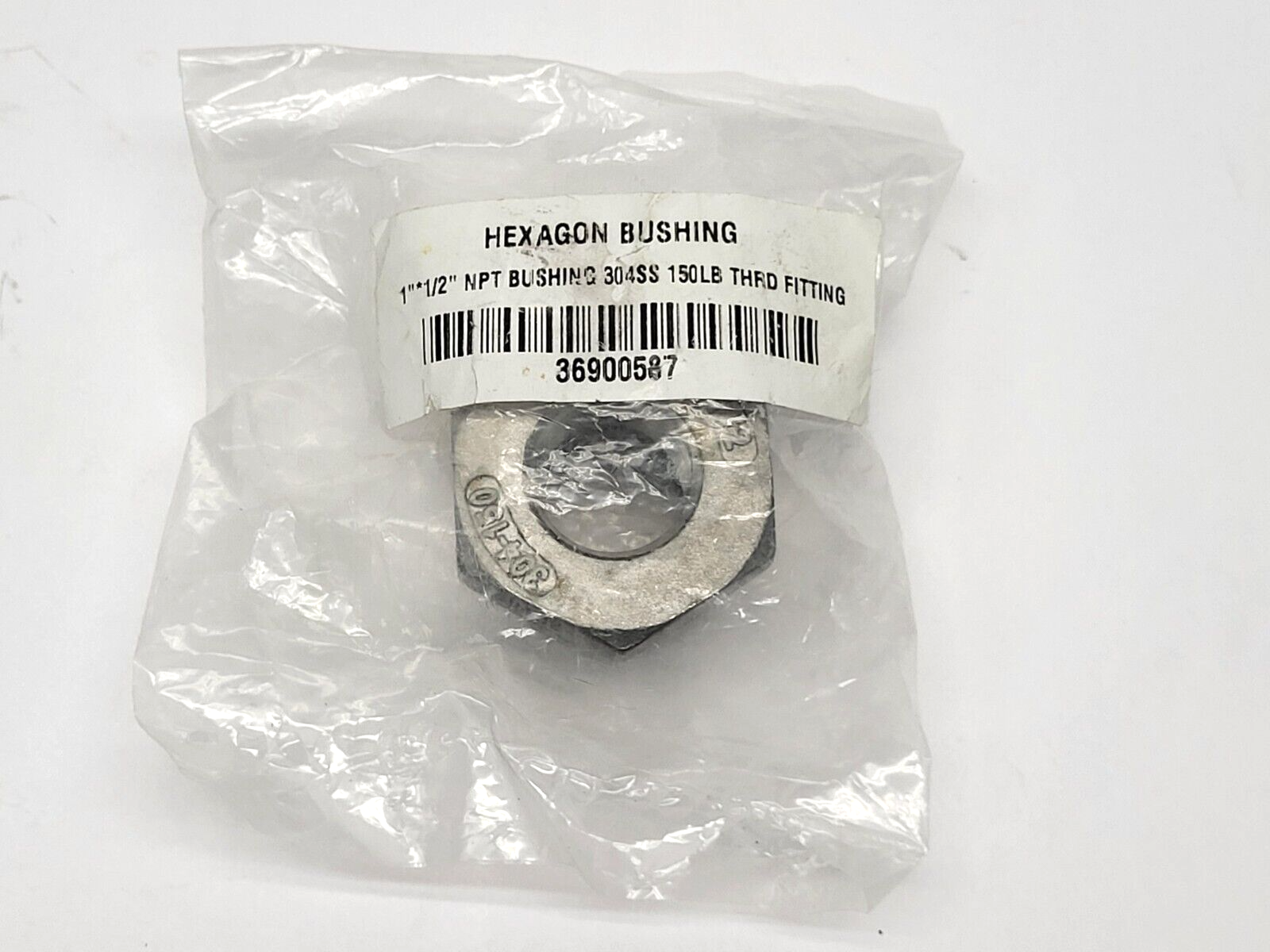 Unbranded 304-150 304SS Hexagon Bushing 1 x 1/2" NPT 150lb Thrd Fitting - Maverick Industrial Sales