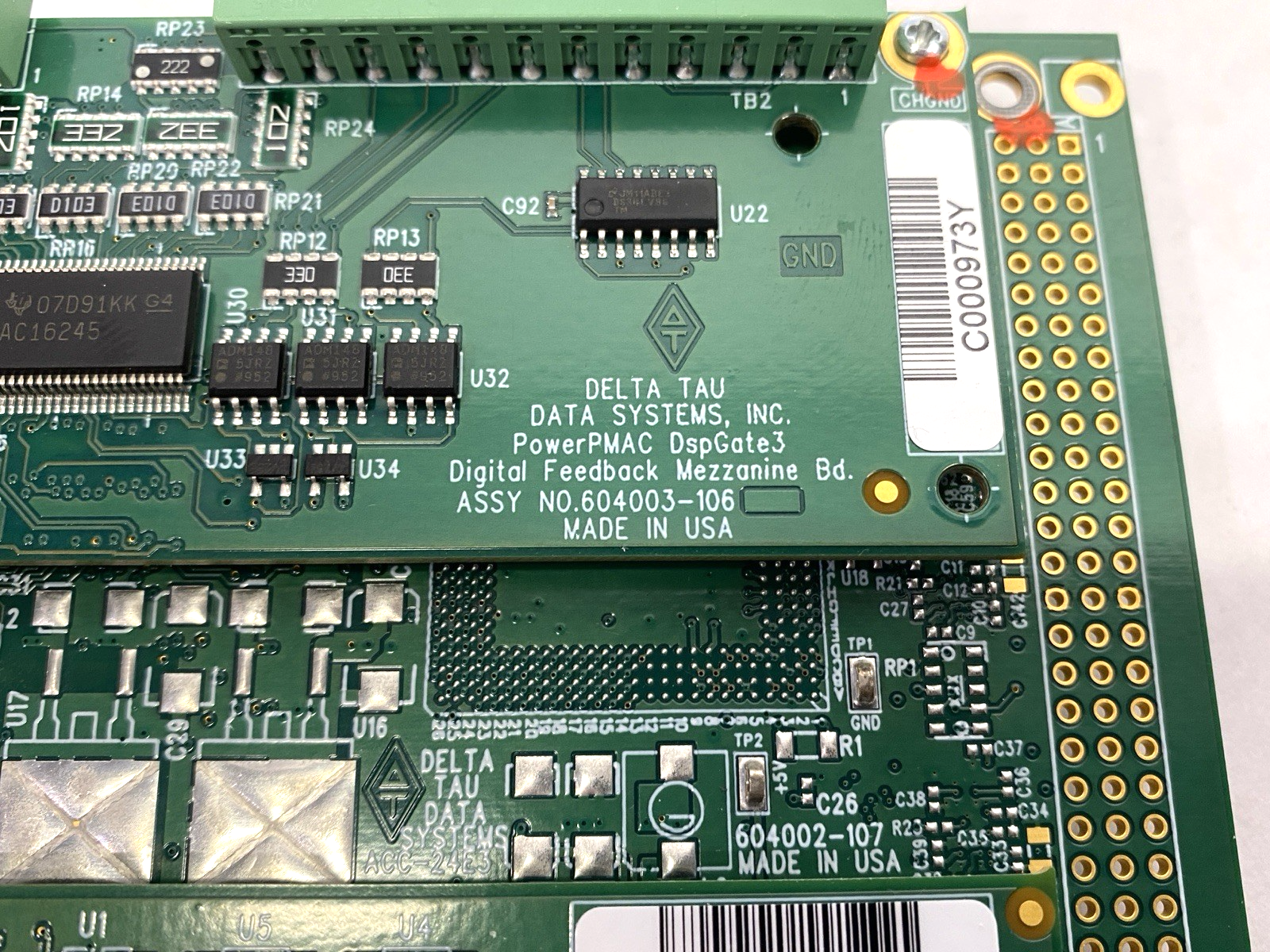 ACC-24E3 | Delta Tau PowerPMAC DspGate3 Base Board 604002-107 - For parts or not working - Maverick Industrial Sales