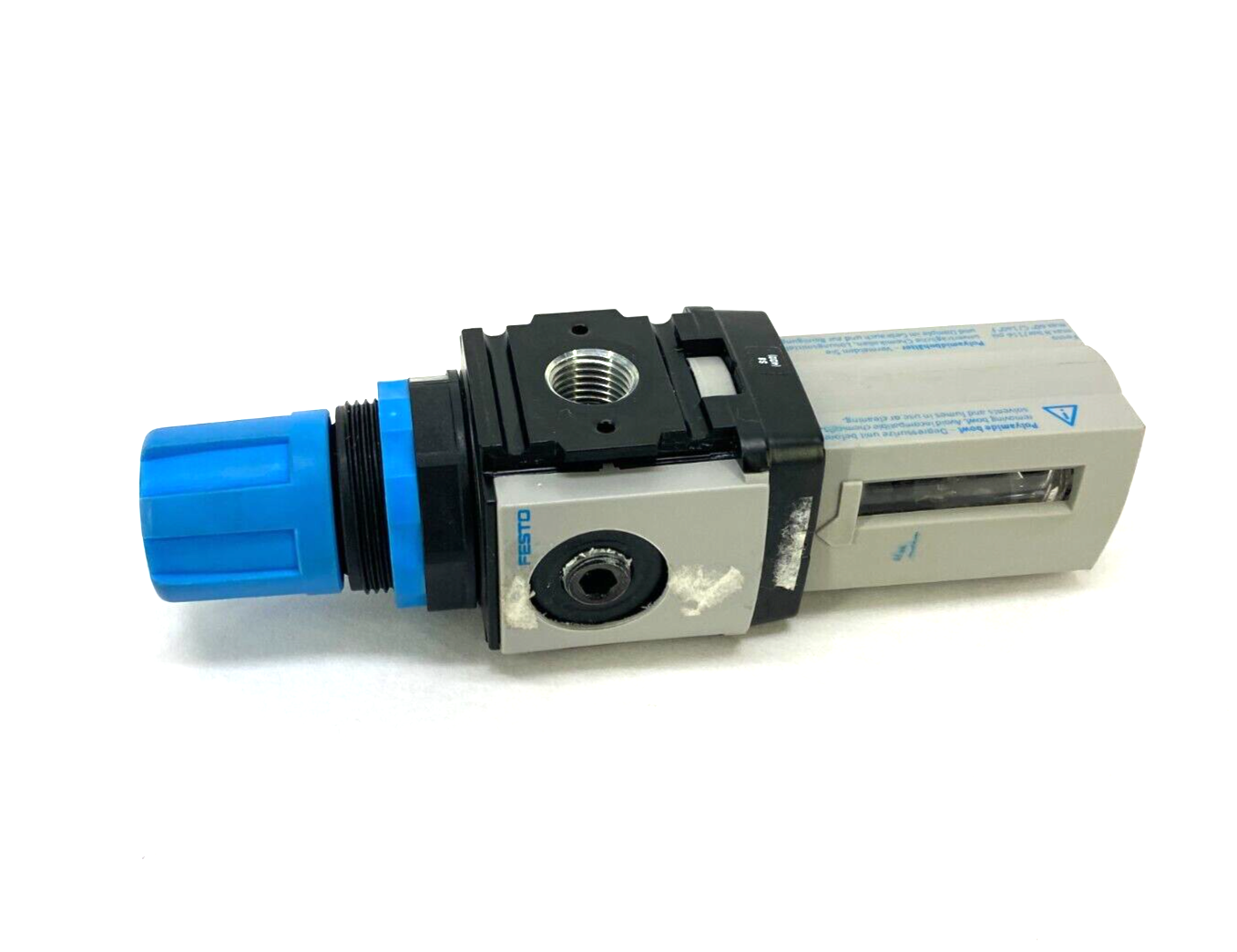 Festo LFR-M1-G1/4-E10SG Pneumatic Filter Regulator 10 Bar/145psi 179308 - Maverick Industrial Sales