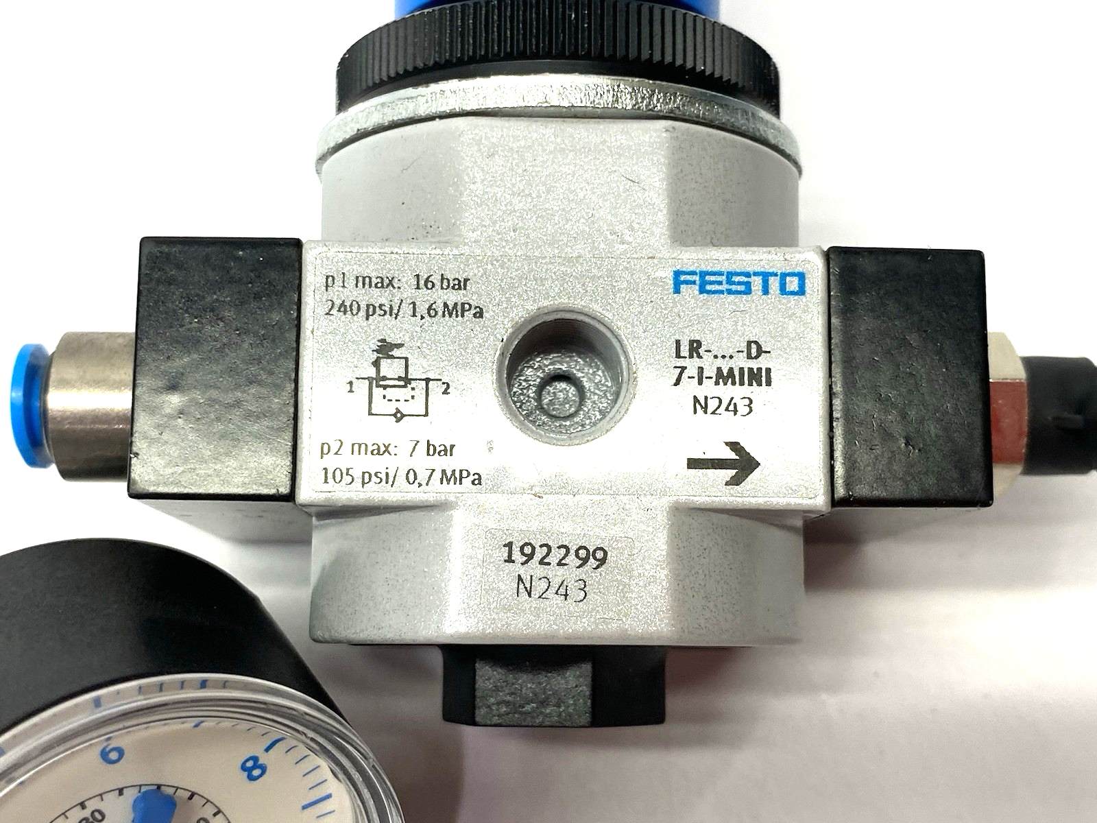 Festo LR-1/8-D-7-I-MINI Modular Pressure Regulator 1/8" Ports 192299 - Maverick Industrial Sales