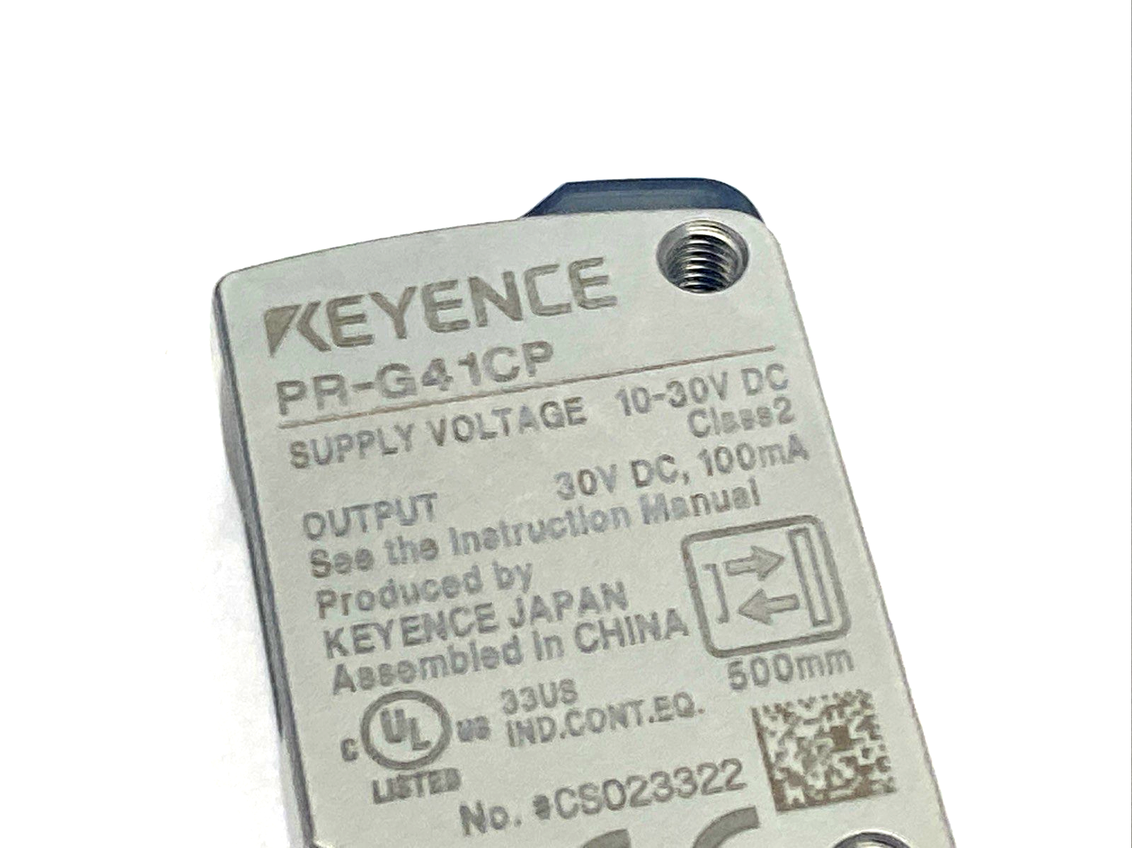 PR-G41CP | Keyence Rectangular Diffuse Reflective Photoelectric Sensor - Used - Maverick Industrial Sales