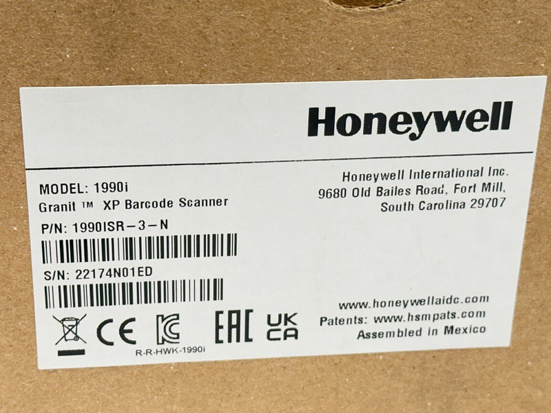 Honeywell 1990ISR-3-N Granit XP Handheld Barcode Scanner 1990i - Maverick Industrial Sales