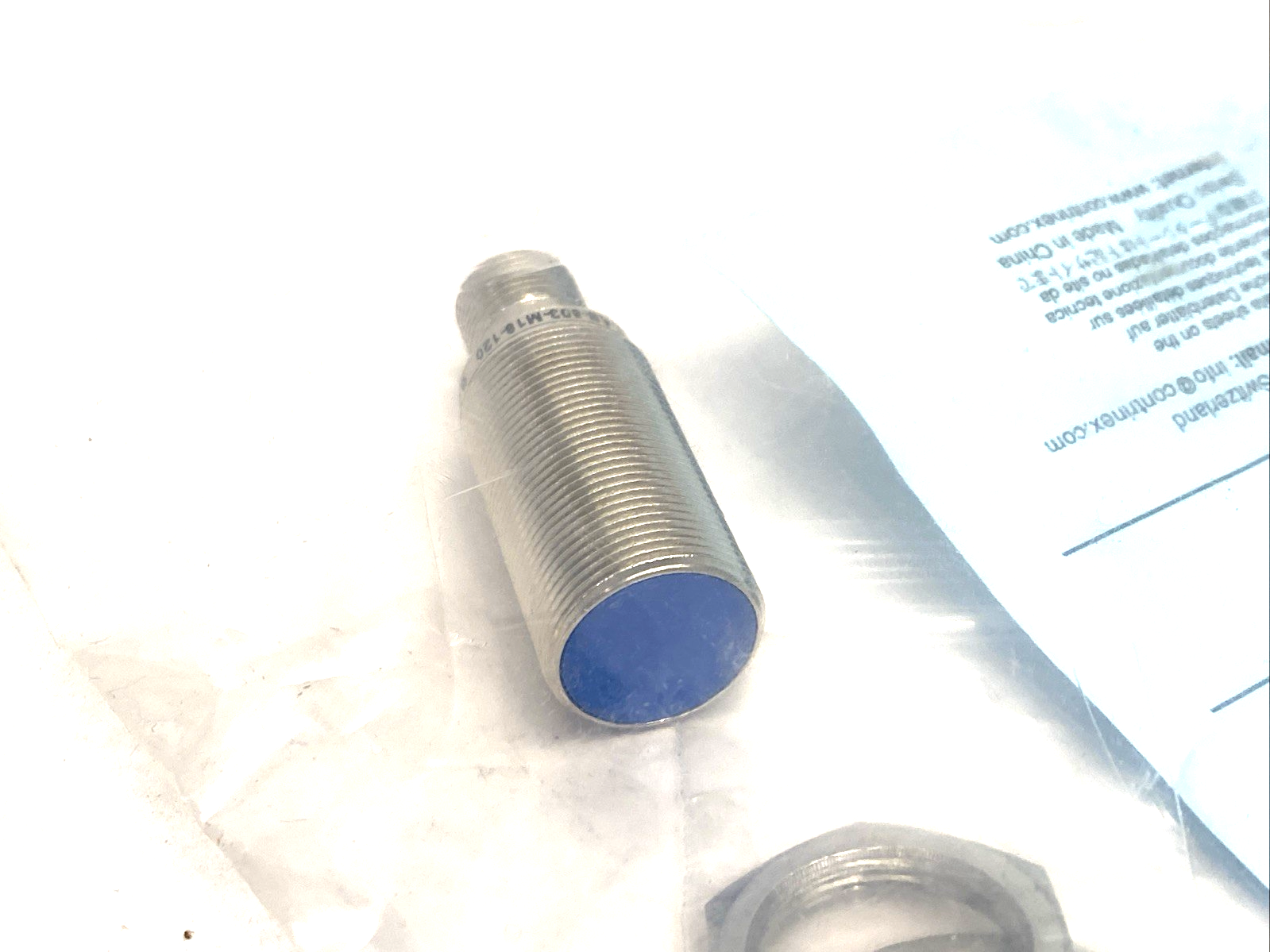 Contrinex DW-AS-603-M18-120 IO-Link Inductive Sensor M18 Diameter M12 4-Pin Male - Maverick Industrial Sales