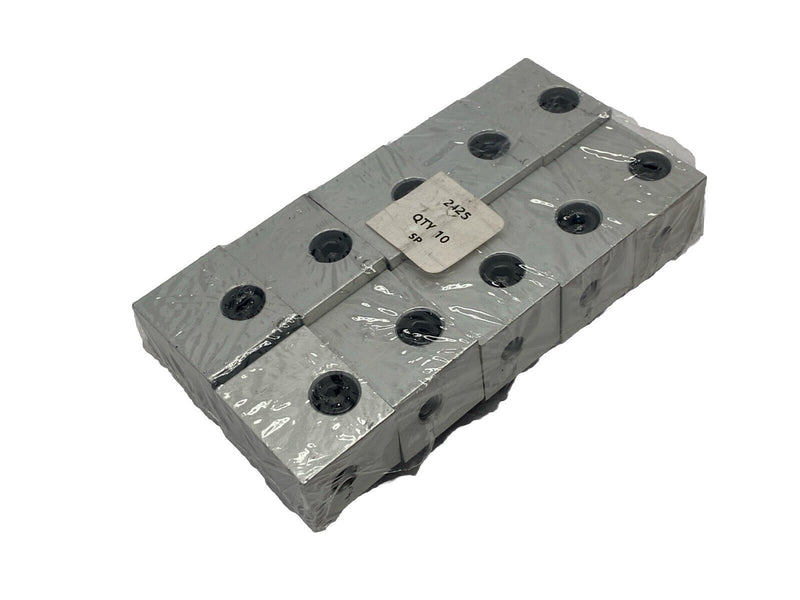 80/20 2425 15 Series Aluminum Panel Mount Block PKG OF 10 - Maverick Industrial Sales