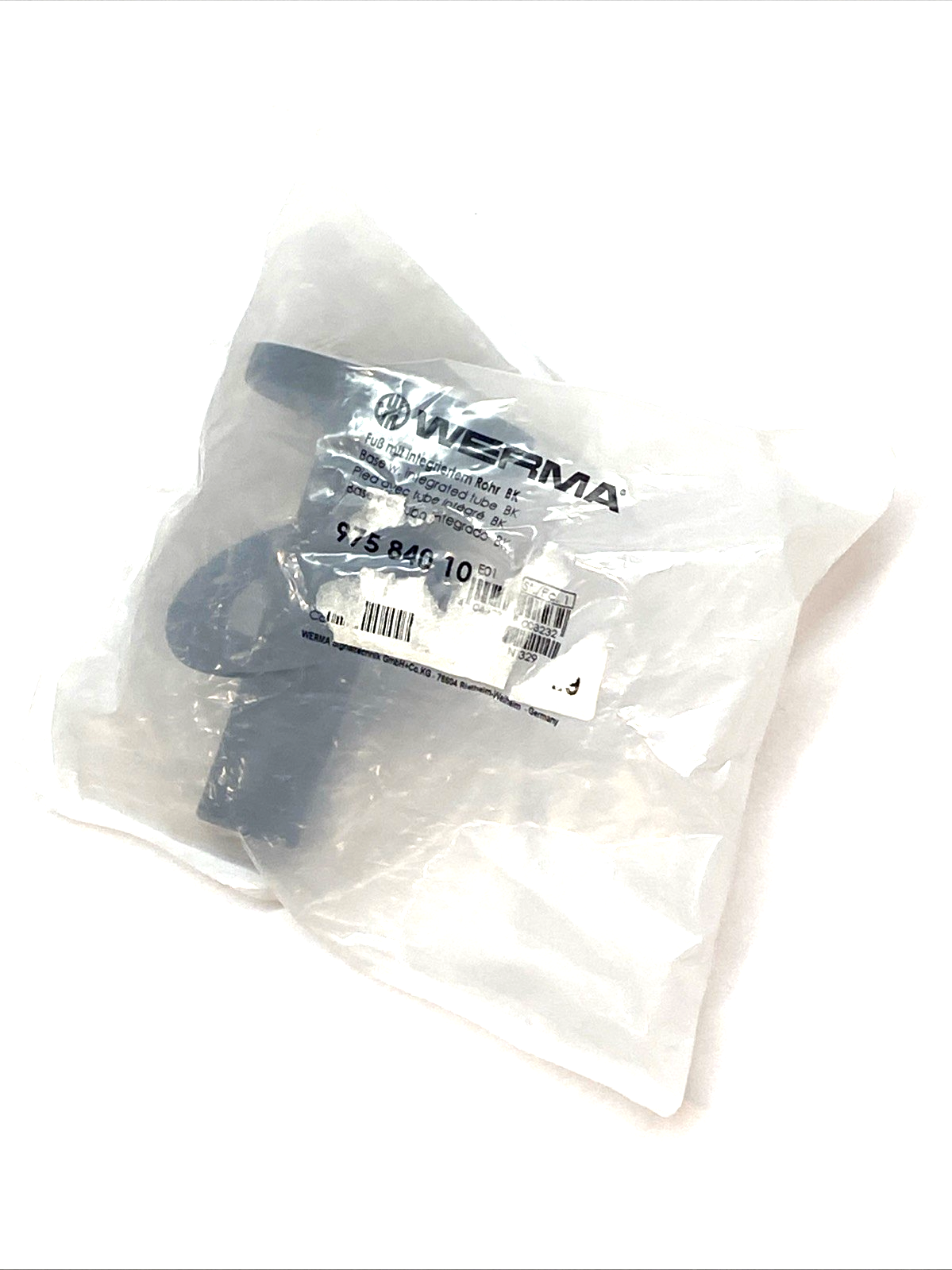 Werma 97584010 Mounting Base Black w/ Intergrated Tube - Maverick Industrial Sales