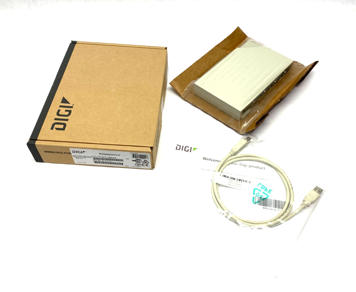 Digi 301-1000-04 Edgeport/4 Converter 4-Port RS-232 serial DB-9 - Maverick Industrial Sales