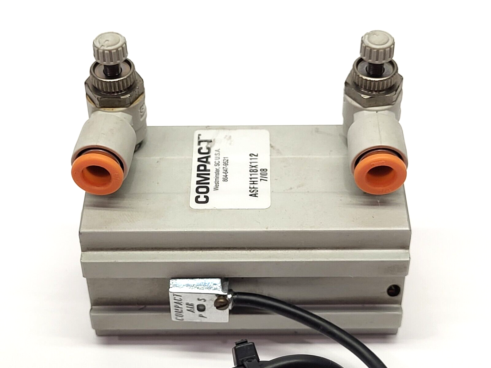 Compact ASFH118X112 Pneumatic Cylinder 1-1/8" Bore 1-1/2" Stroke - Maverick Industrial Sales
