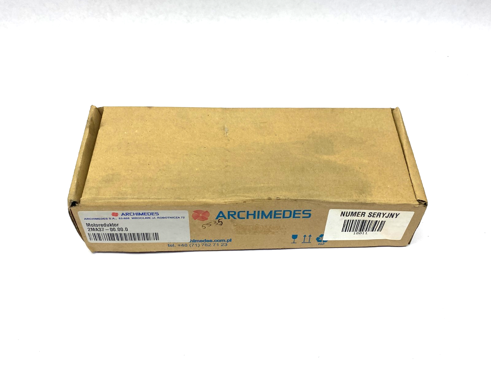 Archimedes 2MA37 Pneumatic Gearmotor 5077:1 Ratio 0.3kW - Maverick Industrial Sales