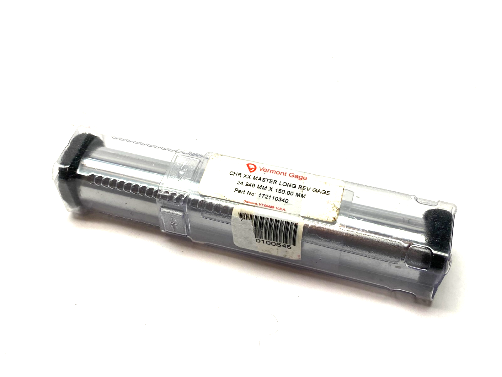 Vermont Gage 172110340 CHR XX Reversible Long Master Gage 24.949mm x 150.00mm - Maverick Industrial Sales