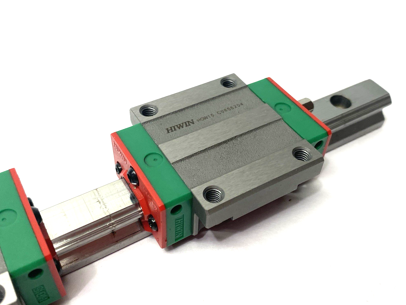 HGW-15-CC-2T220-Z0-C | Hiwin Linear Guideway Block and Rail, 2-Blocks, 220mm Rail - Used - Maverick Industrial Sales