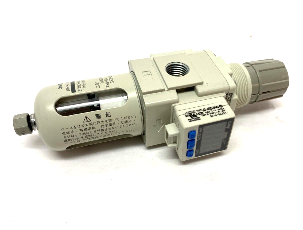 SMC AW20K-N02E3-CZA-B Digital Display Modular Filter Regulator ISE35-N-65 Switch - Maverick Industrial Sales