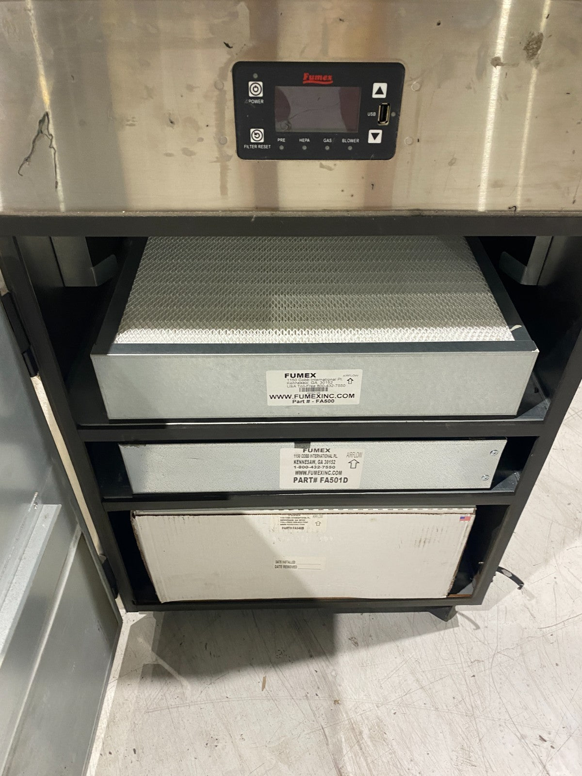 Fumex GS3-500 Air Filtration Fume Extractor Unit MORE OUTSIDE WEAR - Maverick Industrial Sales