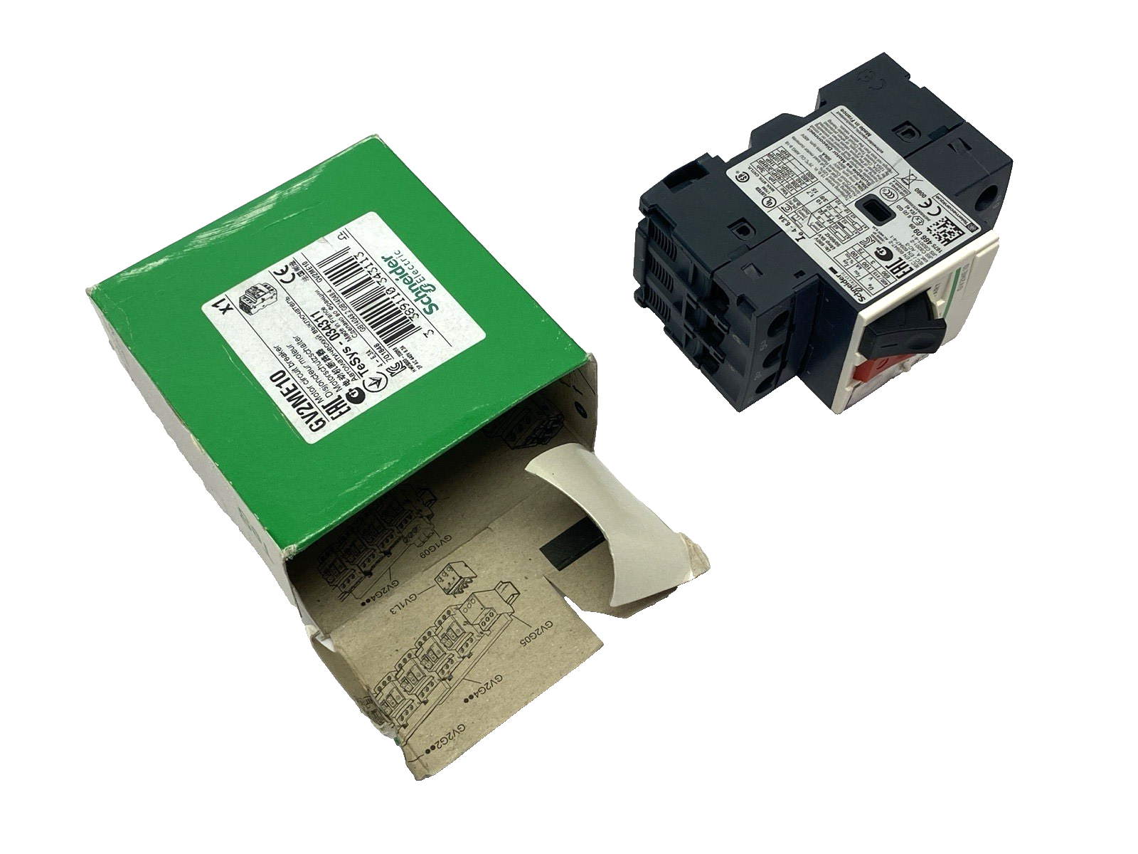 Schneider Electric GV2ME10 Manual Motor Protector Circuit Breaker 3-Pole 4-6,3A - Maverick Industrial Sales