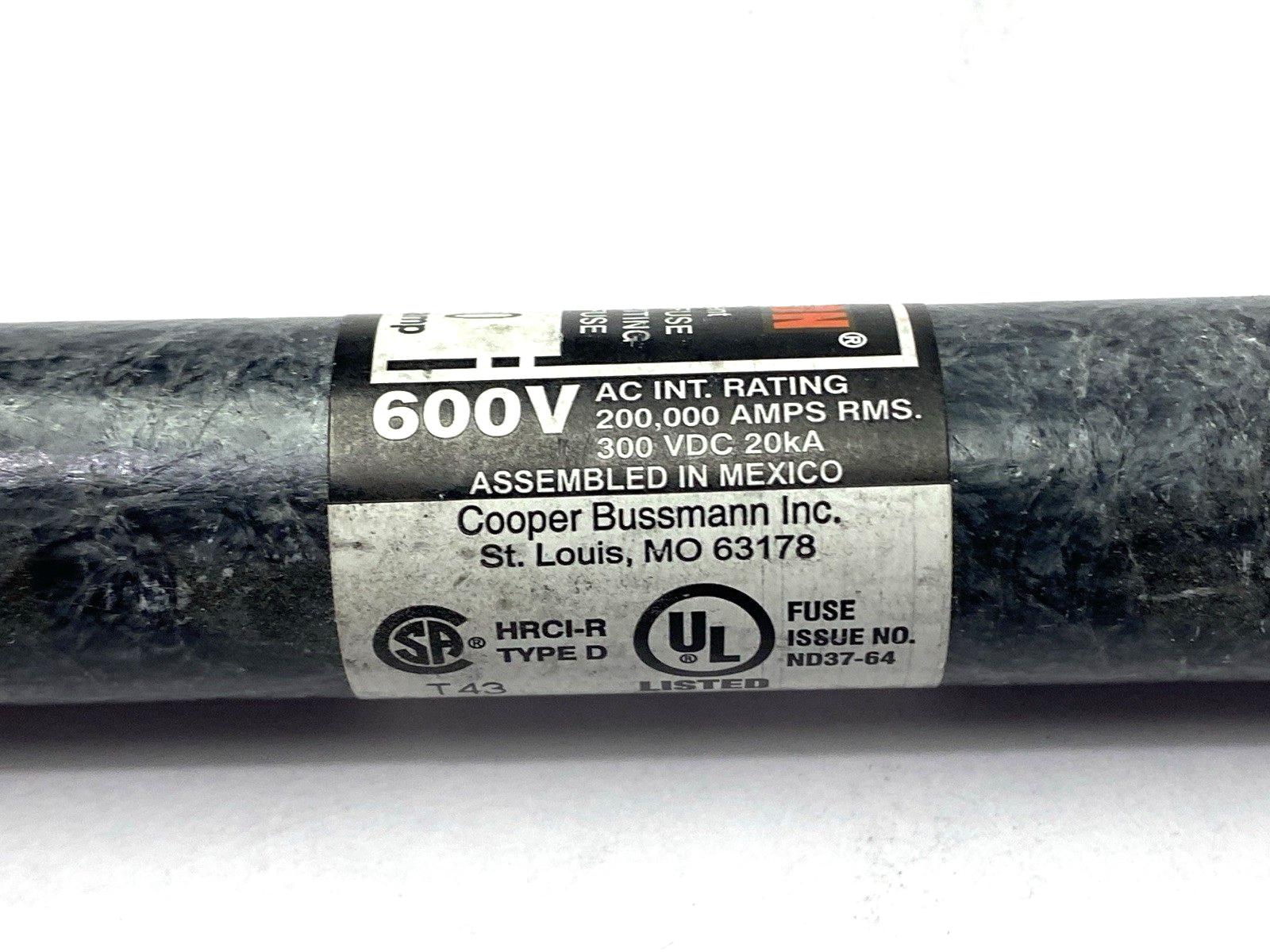 Fusetron FRS-R-10 Time-Delay Current Limiting Fuse Class RK5 600V 10A SHELFWARE - Maverick Industrial Sales