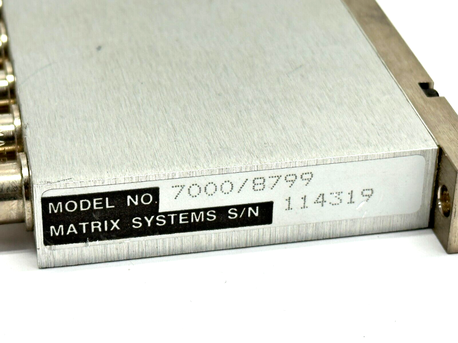 Matrix Systems 7000/8799 Coaxial Relay Module 7000 Series - Maverick Industrial Sales
