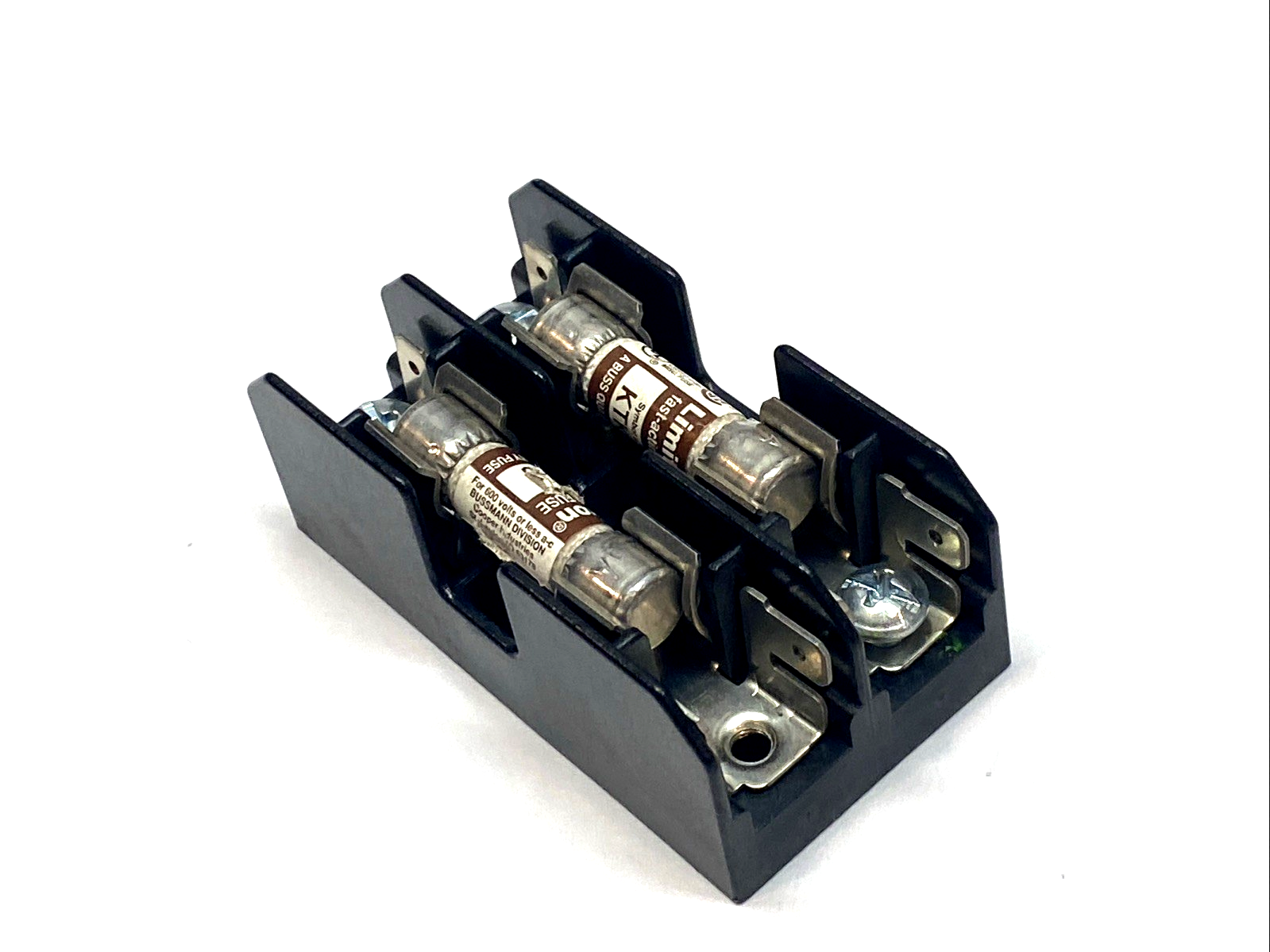 BM6032SQ | Bussmann 2-Pole Midget Fuse Block 30A 600V MISSING SCREW - Used - Maverick Industrial Sales