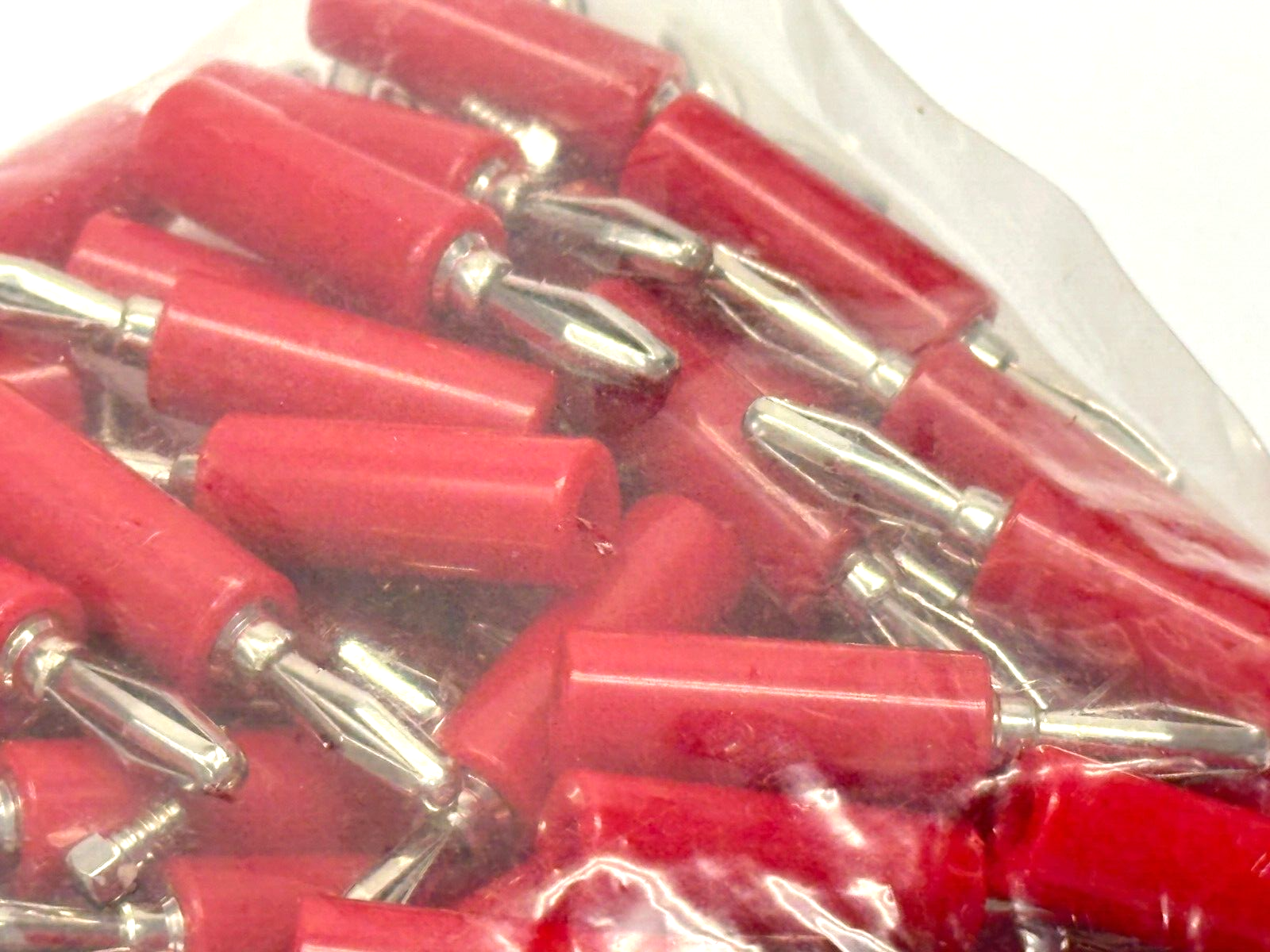 Tenma SPC15329 Banana Test Connector Plug Red LOT OF 100 - Maverick Industrial Sales
