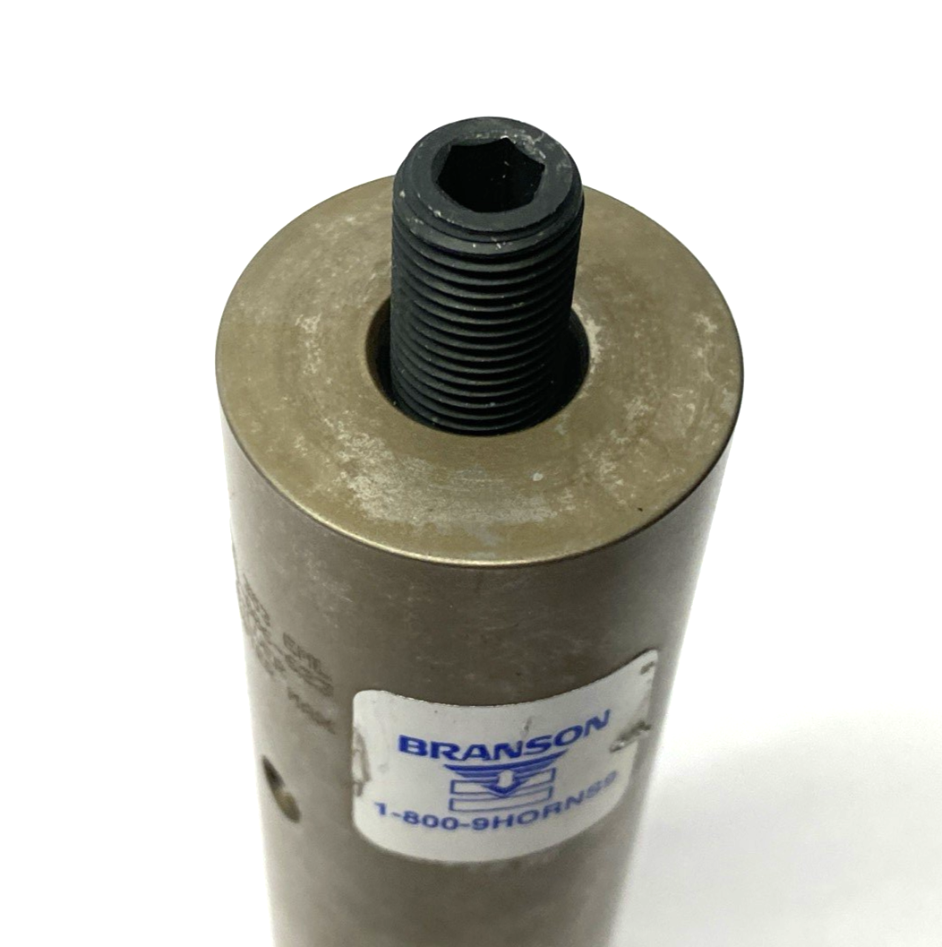 Branson 108-006-623 Ultrasonic Horn Silver Booster 1-1/2” Diameter, Solid - Maverick Industrial Sales