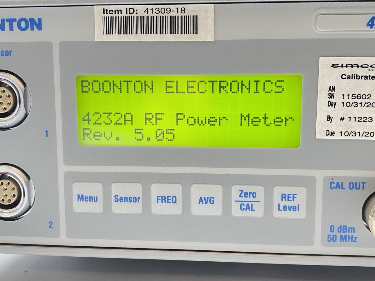 Boonton 4232A-30 Rev 5.05 RF Power Meter Dual-Channel - Maverick Industrial Sales