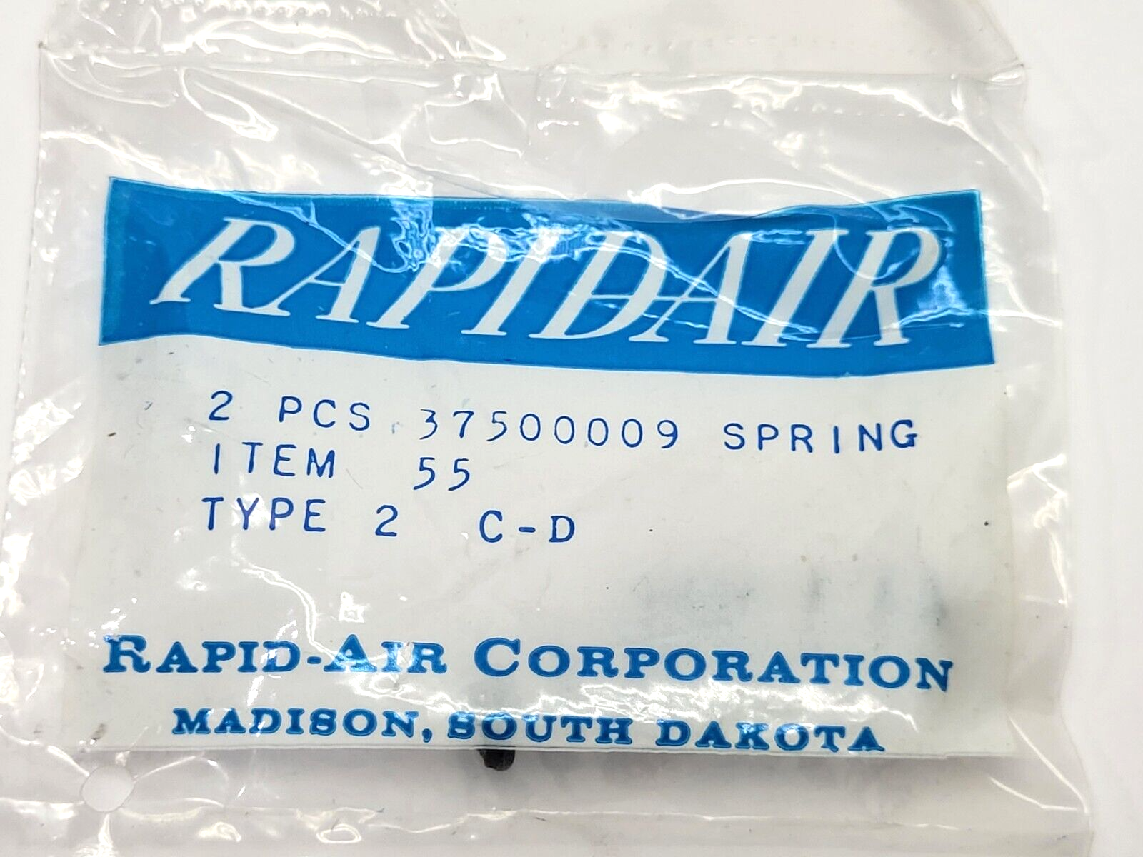 Rapid Air 37500009 Spring Type 2 C-D LOT OF 2 - Maverick Industrial Sales