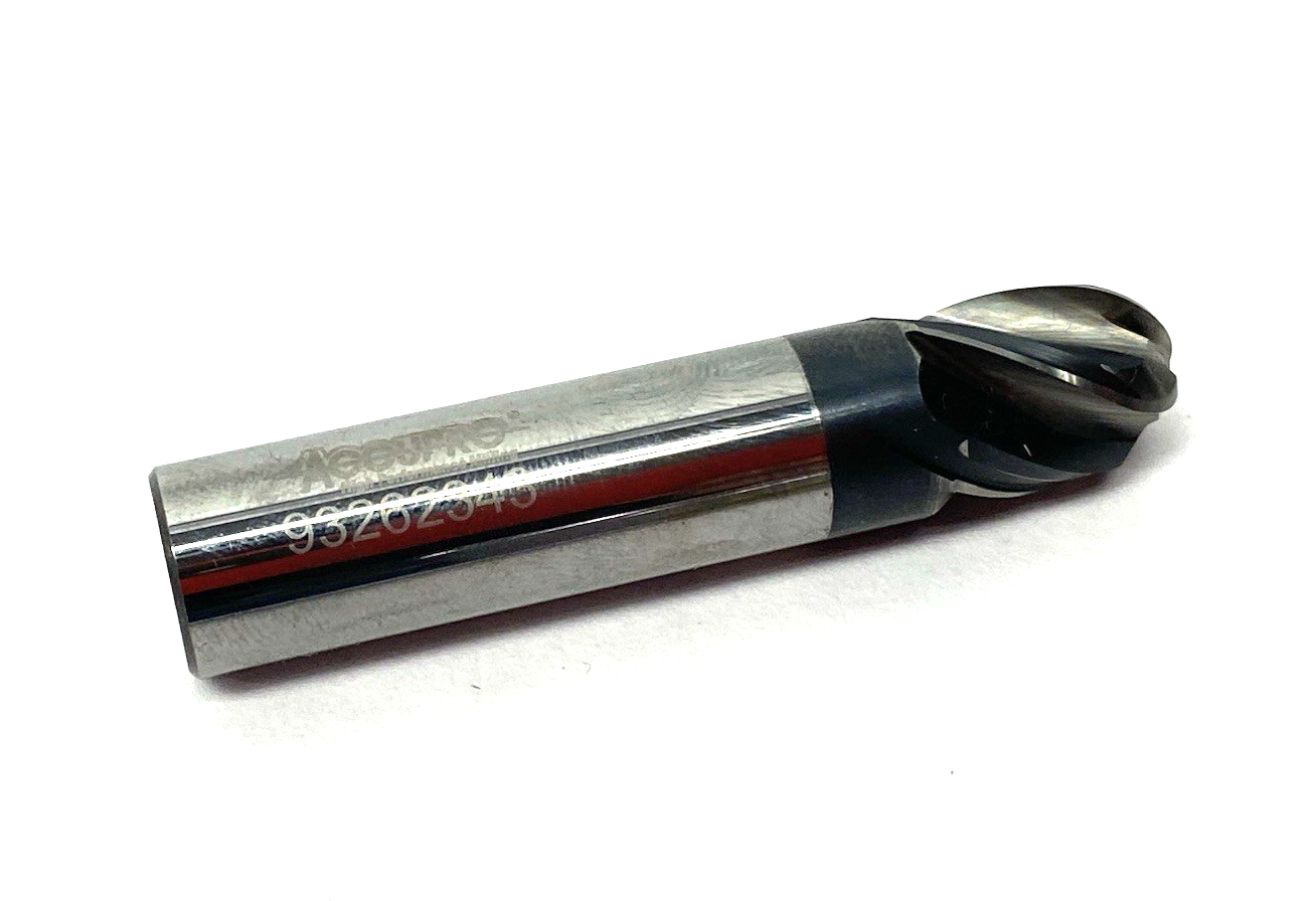 93262343 | Accupro Ball End Mill: 1/2" Dia, 5/8" LOC, 4 Flute, Solid Carbide - Used - Maverick Industrial Sales
