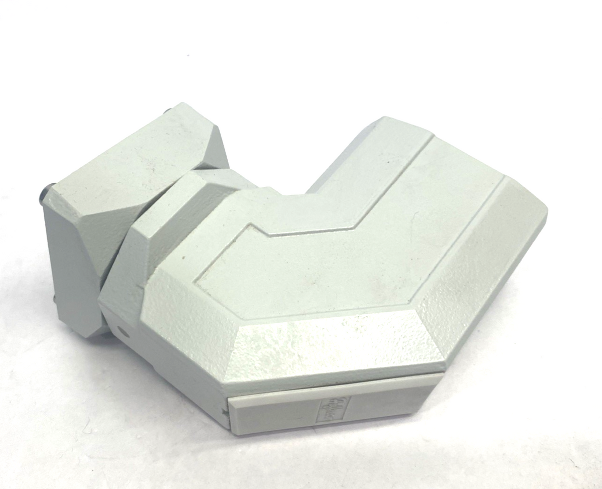 Hoffman CCS2FECLG Compact Series 2 Flange Elbow Coupling, fits 45x60mm, Lt Gray - Maverick Industrial Sales