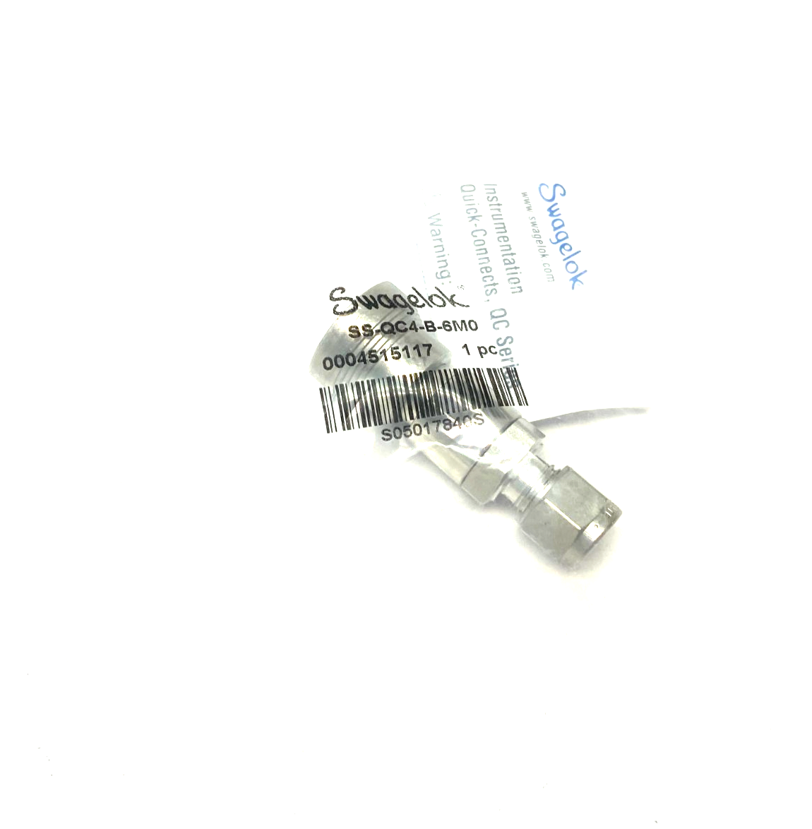 Swagelok SS-QC4-B-6M0 Instrumentation Quick Connect Fitting 6mm Tube - Maverick Industrial Sales