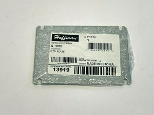 Q128PD | Hoffman  Steel Panel for 120x80mm Q Line Plastic Enclosures 13919- New