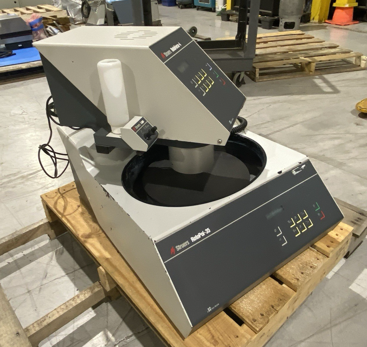 Struers 05286136 RotoPol-35 Lab Polishing/Grinder w/ 05256136 RotoForce-4 Head - Maverick Industrial Sales