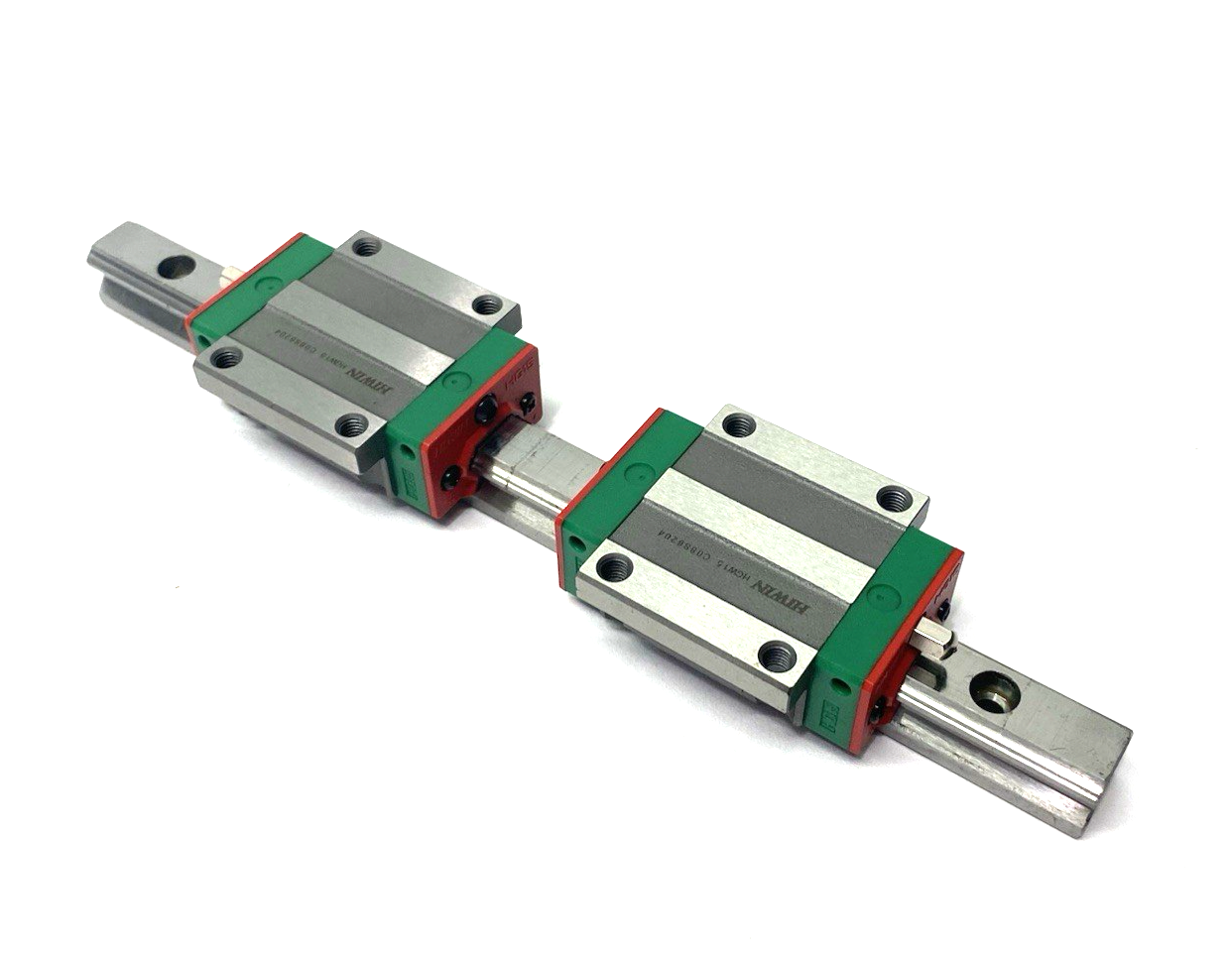 HGW-15-CC-2T220-Z0-C | Hiwin Linear Guideway Block and Rail, 2-Blocks, 220mm Rail - Used - Maverick Industrial Sales