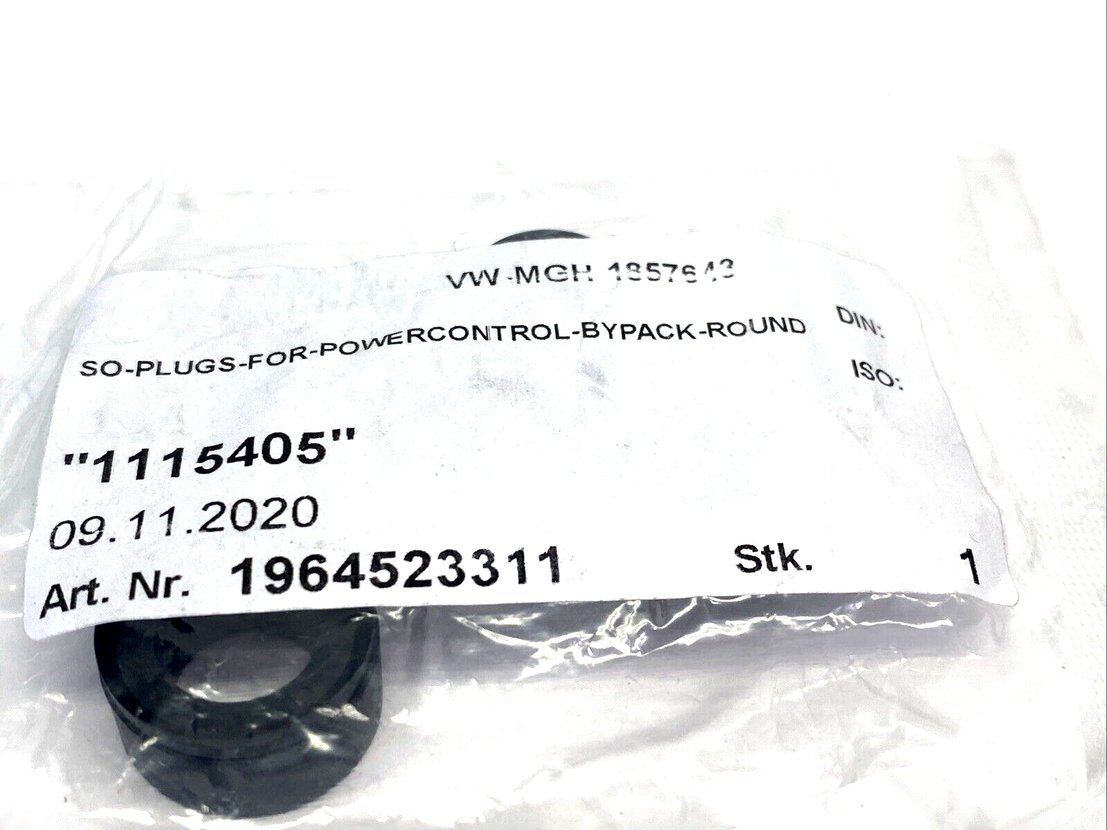 1115405 SO Plugs For Powercontrol Bypack Round 1964523311 - New - Maverick Industrial Sales