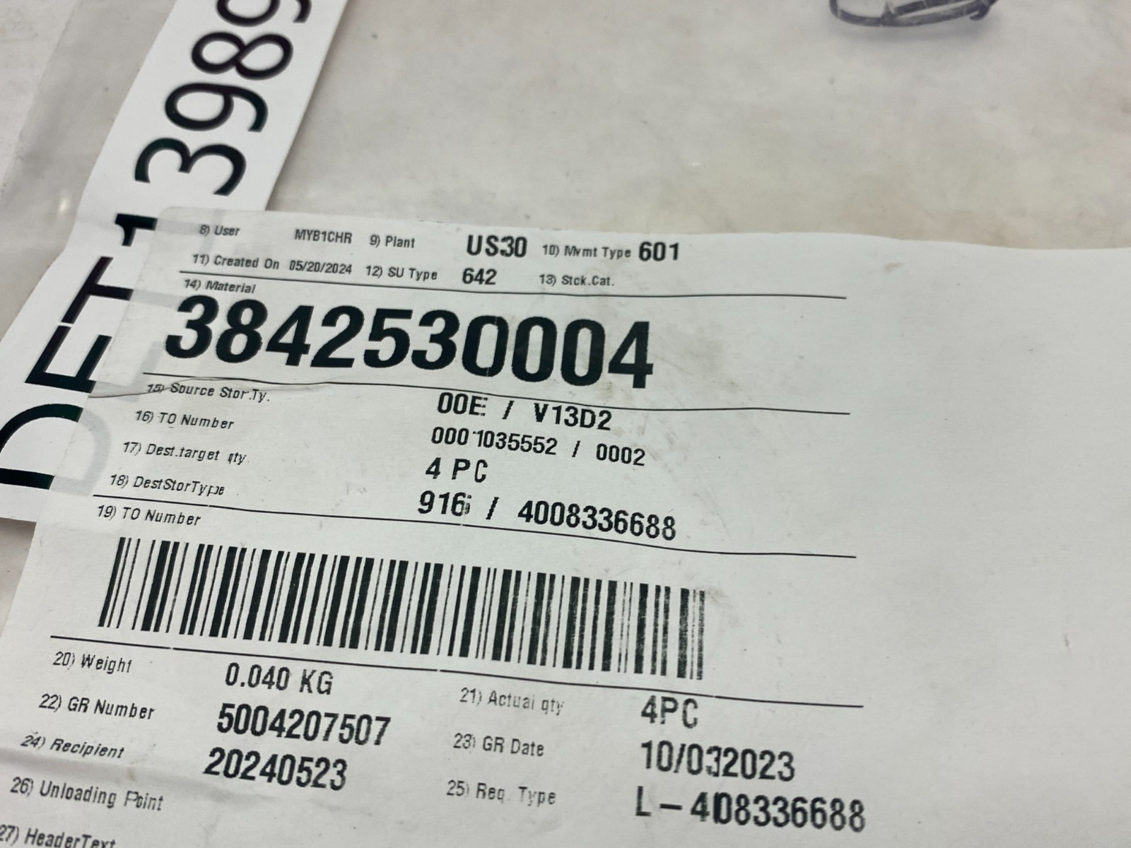 Bosch Rexroth 3842530004 Toothed Belt AS2 LOT OF 4 - Maverick Industrial Sales