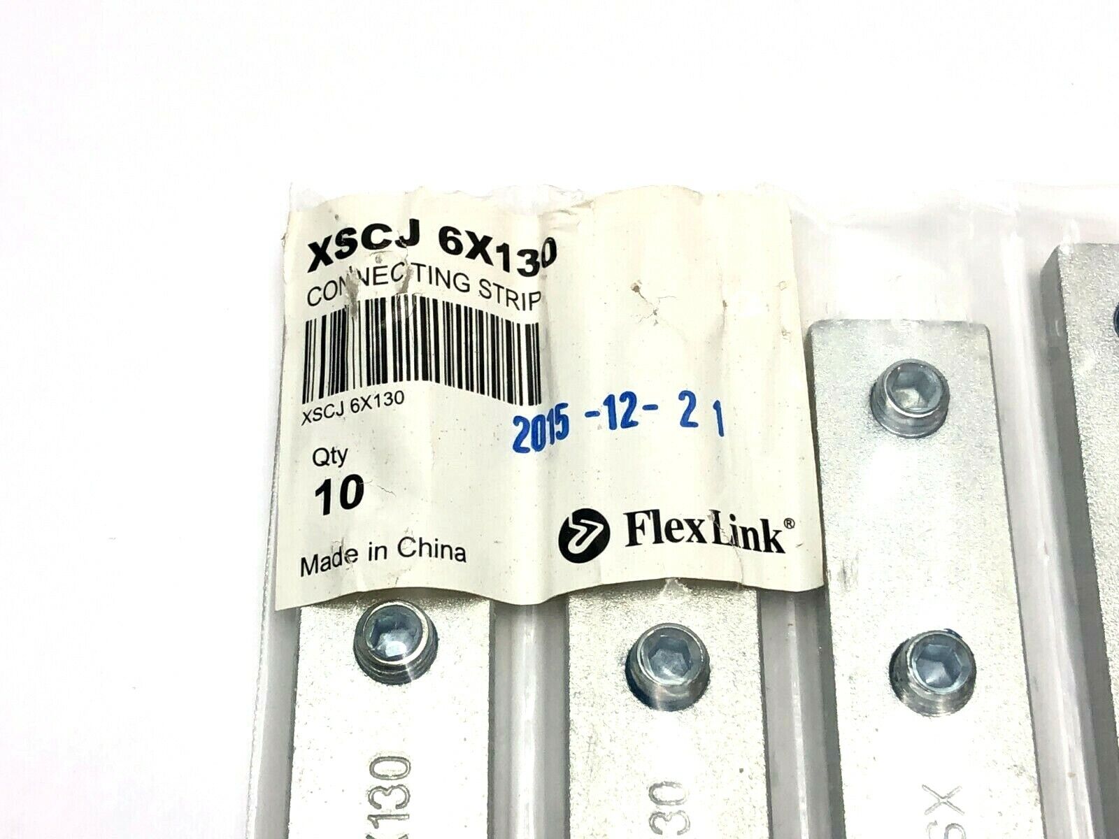 Flexlink XSCJ 6X130 Connecting Strips PKG OF 10 - Maverick Industrial Sales