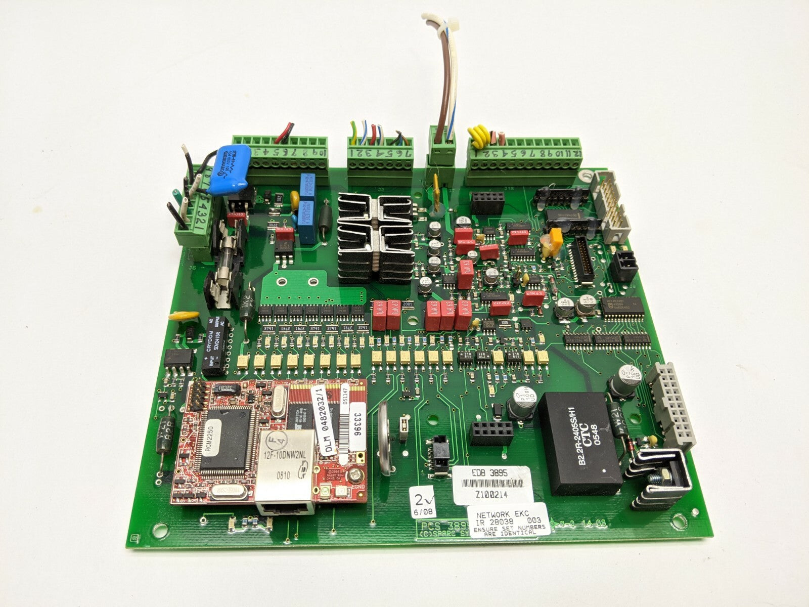 PCS 3895,IR 28038 | Sparc Systems PCS 3895 IR 28038 Automated Counter Network Card PCB - Used - Maverick Industrial Sales