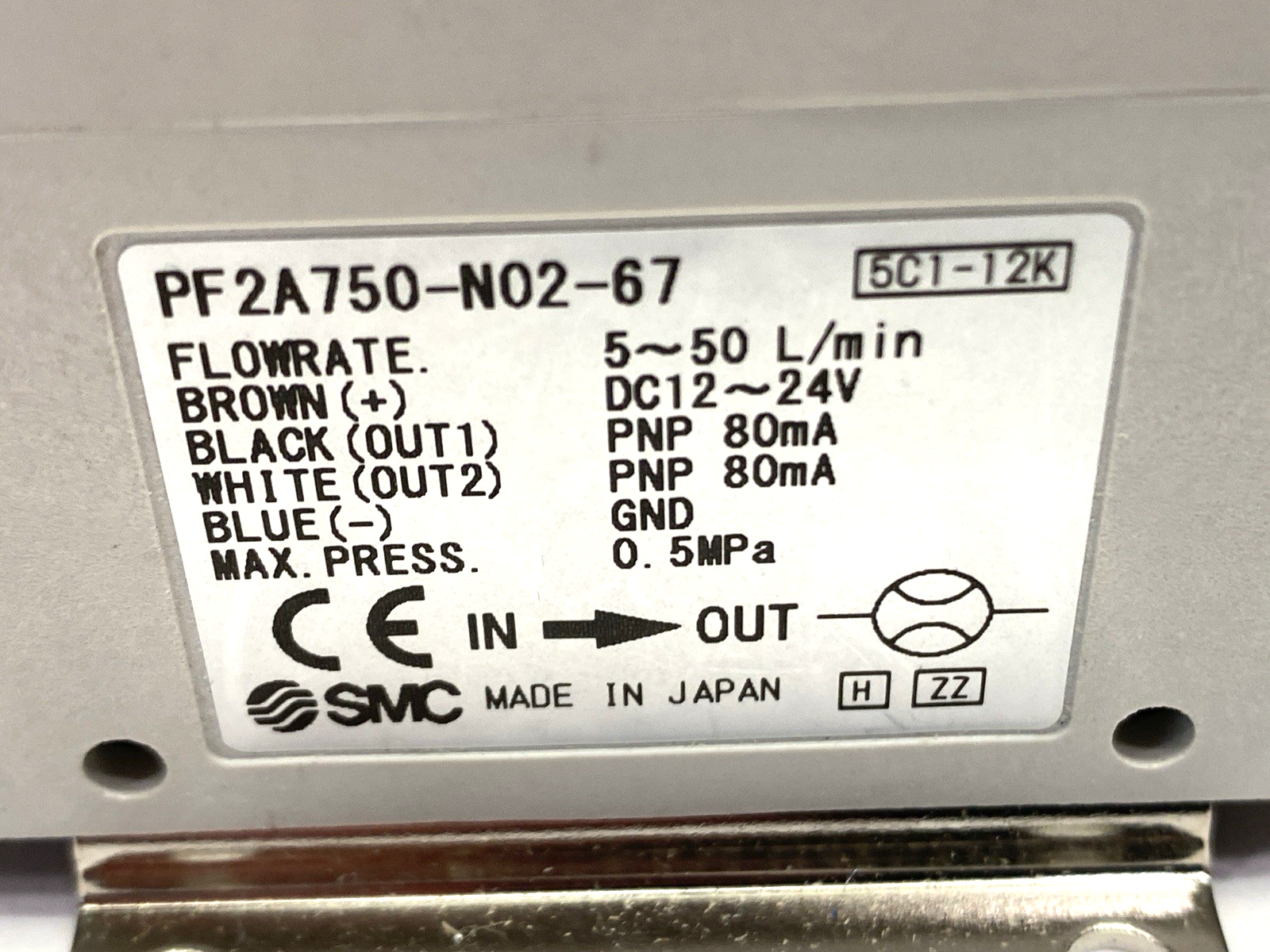 SMC PF2A750-N02-67 Digital Flow Switch 24VDC - Maverick Industrial Sales