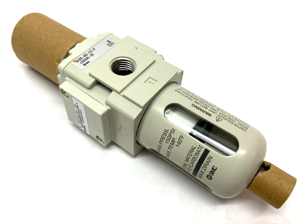 SMC AW20K-N02-1CZ-B-X34US30-100 Modular Filter Regulator Restricted 3~30psi - Maverick Industrial Sales