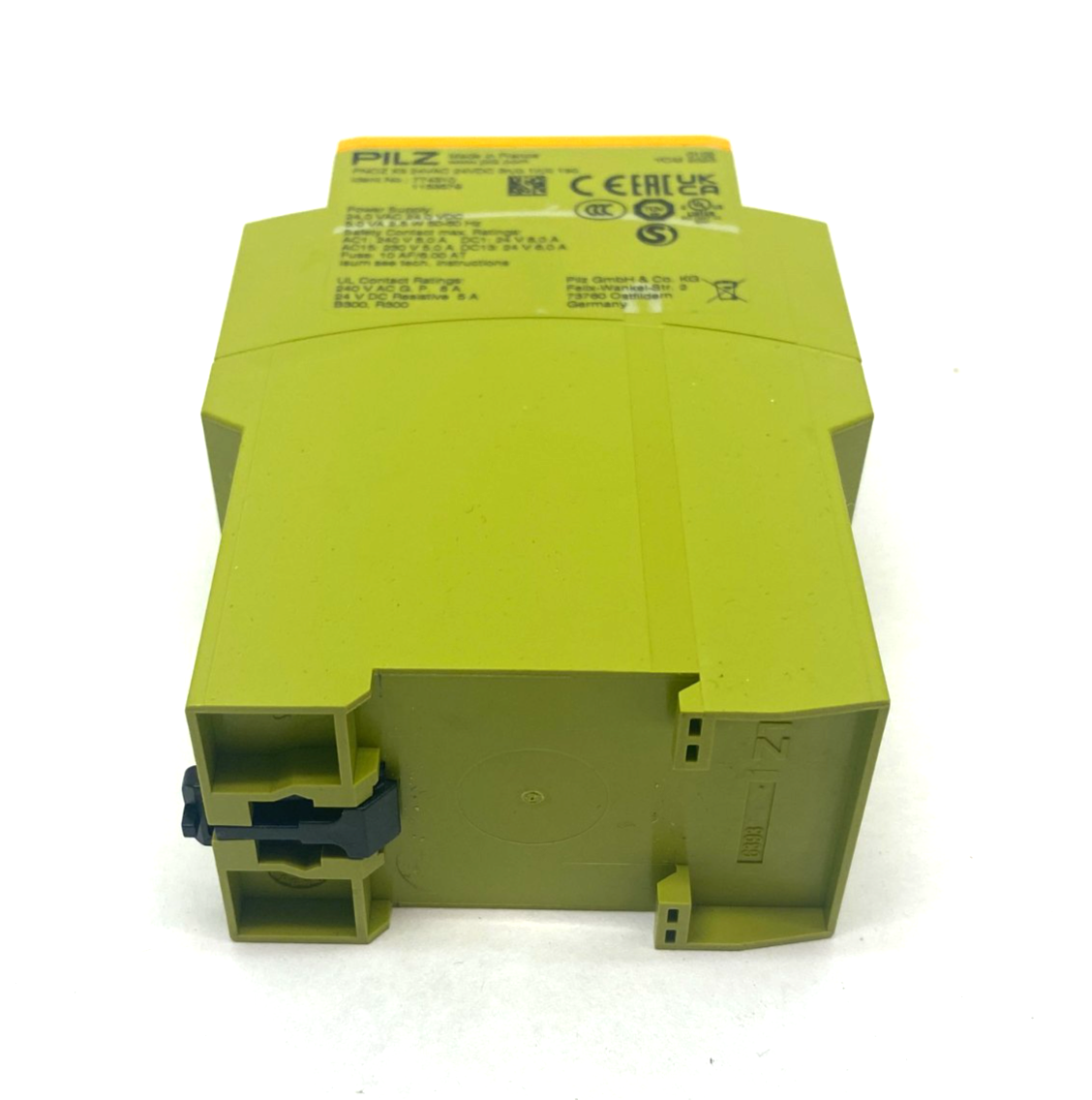 774310 | Pilz Standalone Safety Relay 1/2-Chan PNOZ X3 24VAC 24VDC 3n/o 1n/c 1so - New – Open box - Maverick Industrial Sales