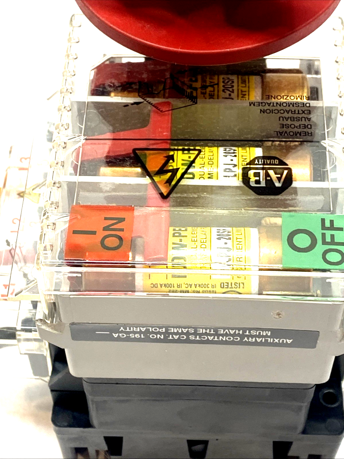 194‑NJ030P3 | Allen Bradley 30A 3‑Pole Fused Rotary Disconnect Switch 600V SER B - Used - Maverick Industrial Sales