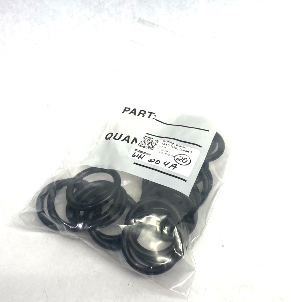 MSP Seals 35X6 N70 BK Custom O-Ring Seal 35mm ID, 6mm Thickness PKG OF 20 - Maverick Industrial Sales