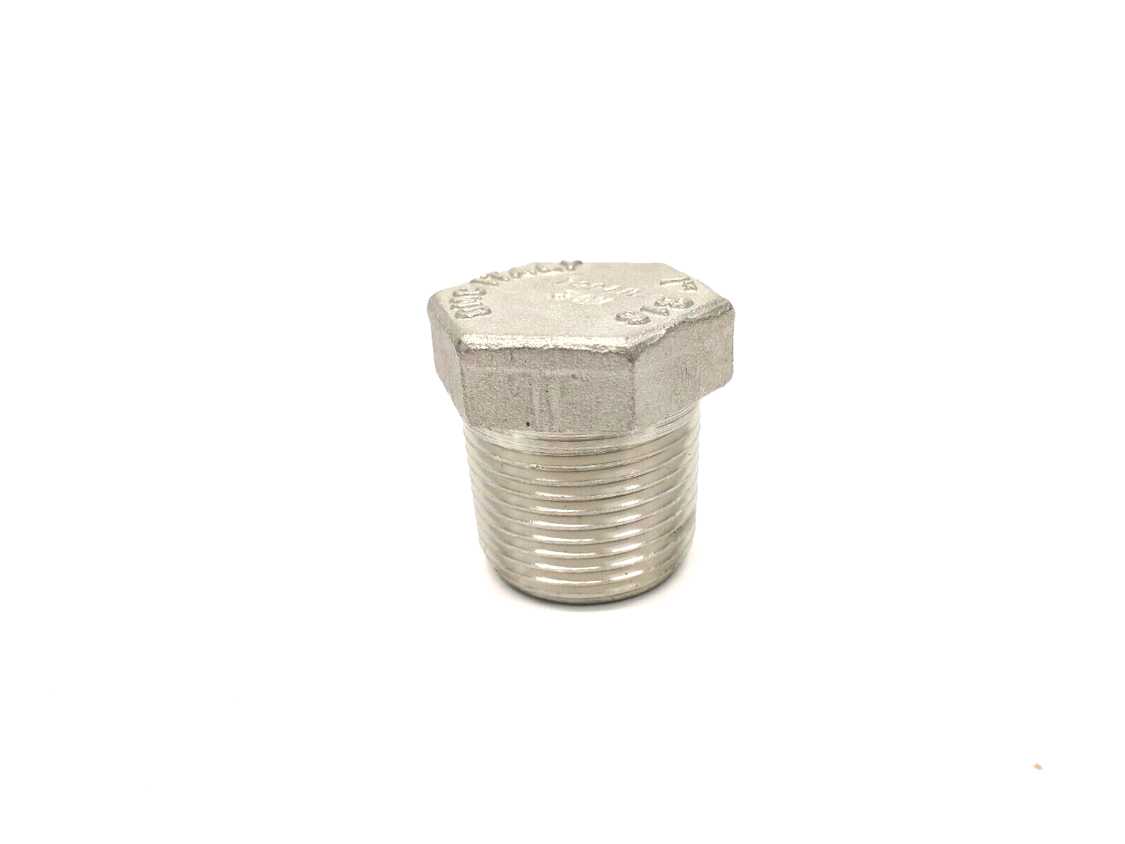 OMC 1" NPT Hex Head Plug 304SS B16 F304/L LOT OF 3 - Maverick Industrial Sales