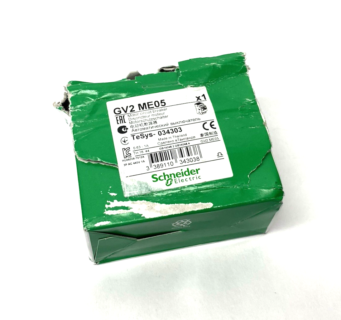 Schneider Electric GV2ME05 TeSys Deca Manual Starter and Protector 0.63 to 1A - Maverick Industrial Sales
