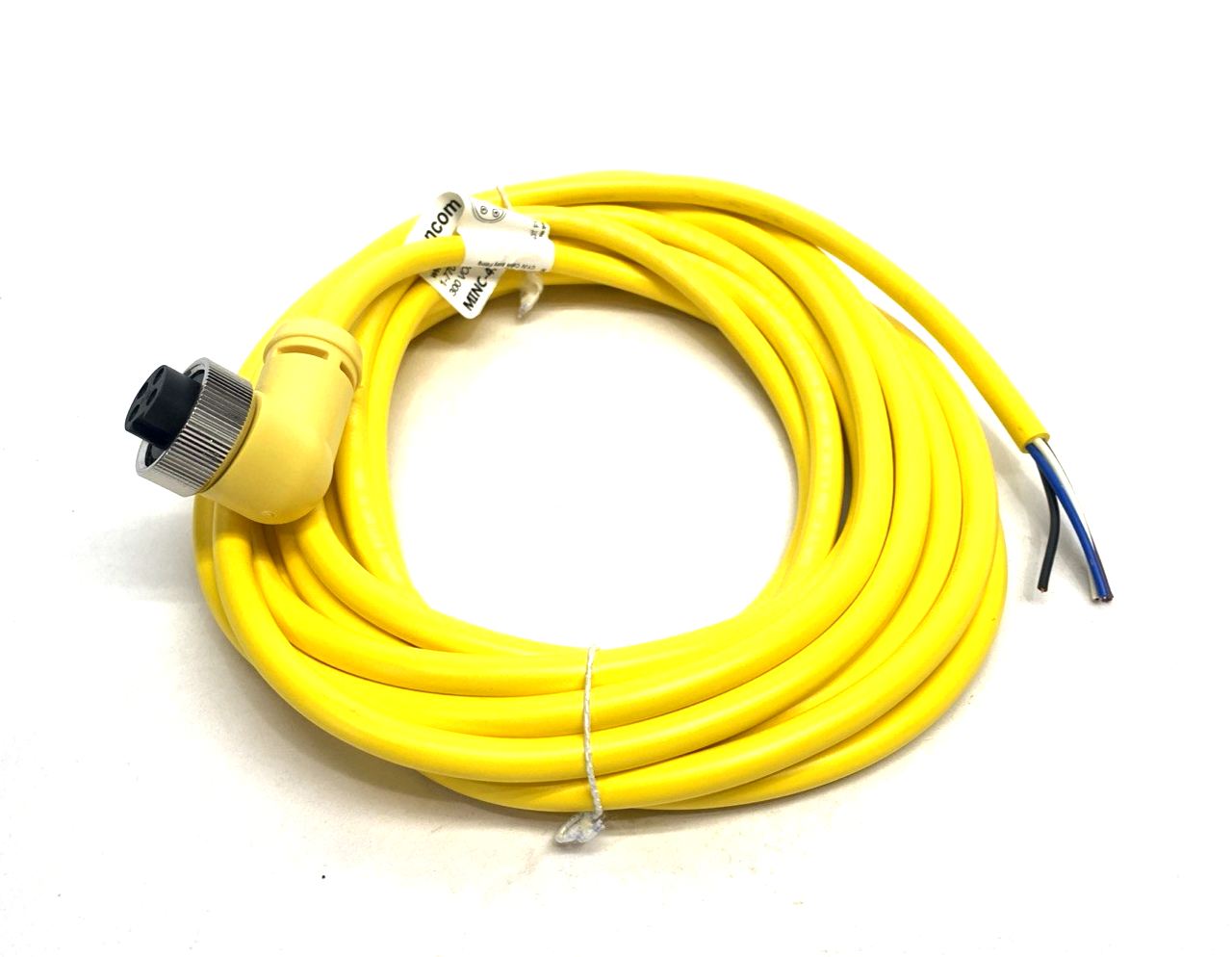 Mencom MINC-4FPX-5M-R MIN Size I Cordset 4-Pole Female Right Angle 5m - Maverick Industrial Sales