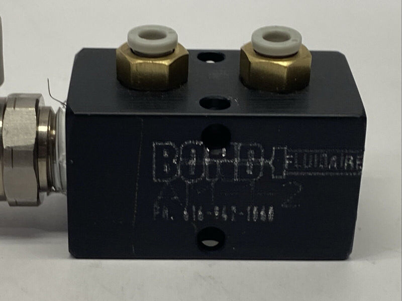 Bond Fluidaire AM-1-2 Pneumatic Manifold Block 2 Inlet 4 Outlet